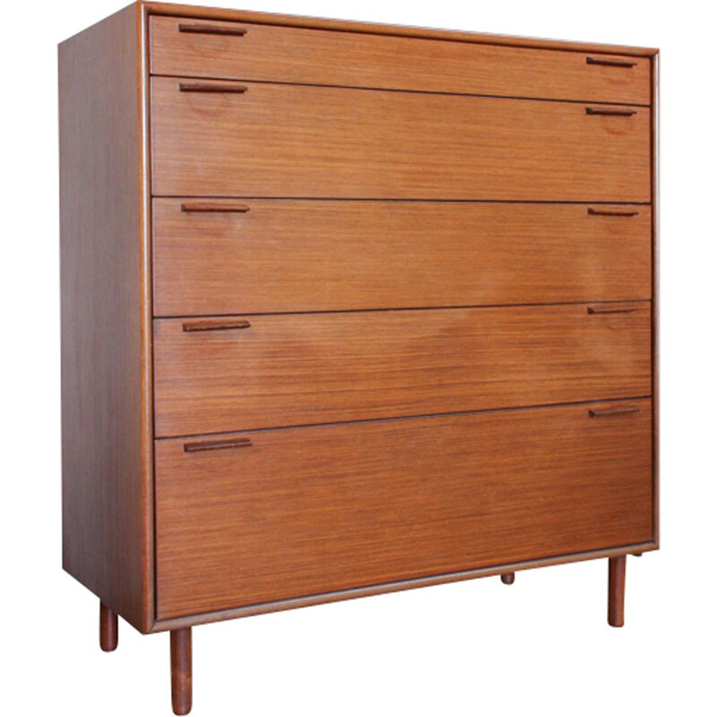 Vintage chest of drawers from Meredew in walnut 1960