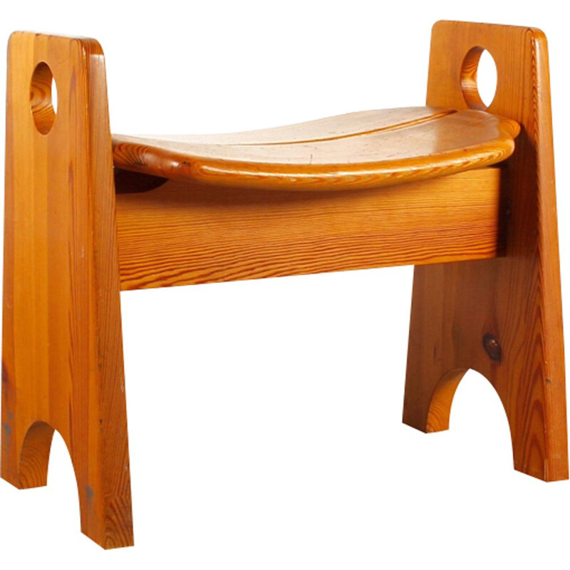 Vintage danish stool for Gilbert Marklundsolid in pine