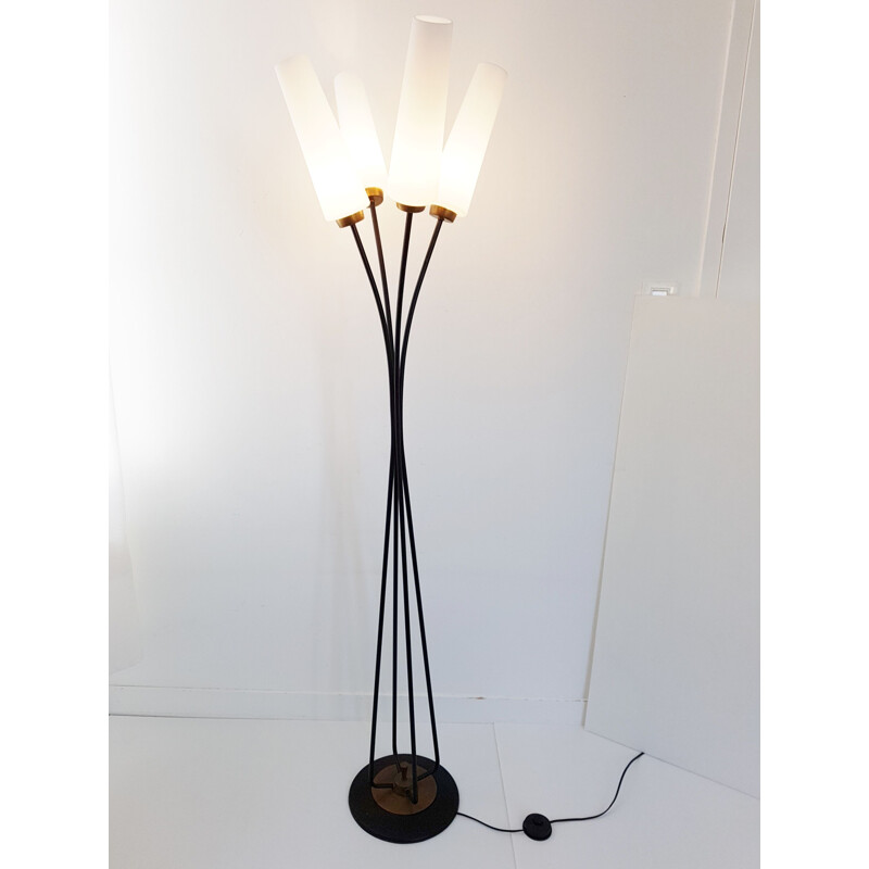Vintage French lamp in steel