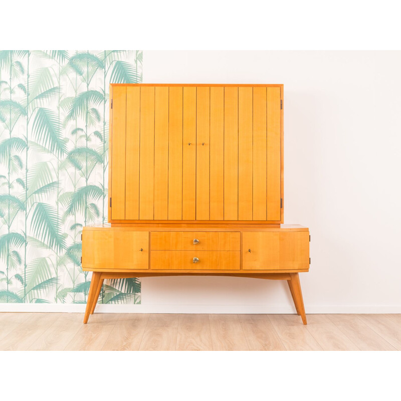 Vintage German cabinet in cherry wood