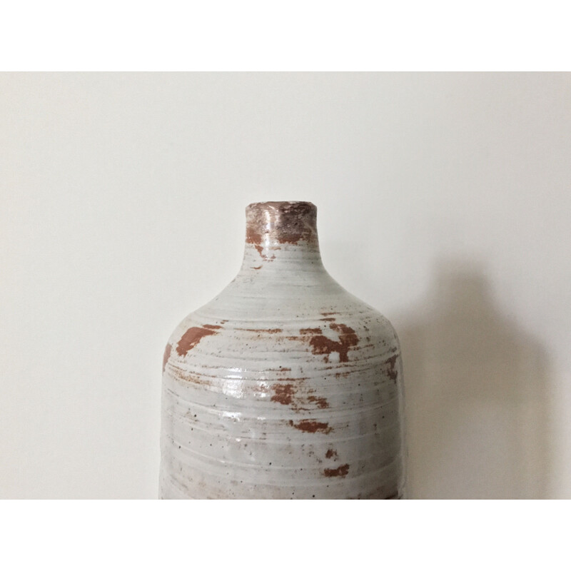 Vintage vase "Soliflore" in ceramic by Eugène Lion