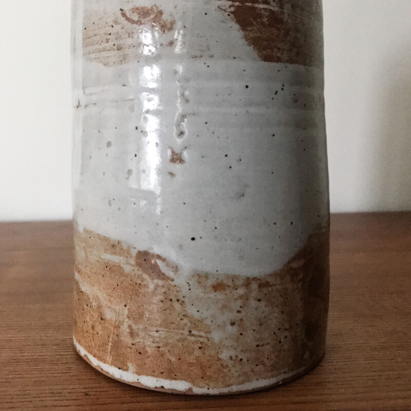 Vintage vase "Soliflore" in ceramic by Eugène Lion