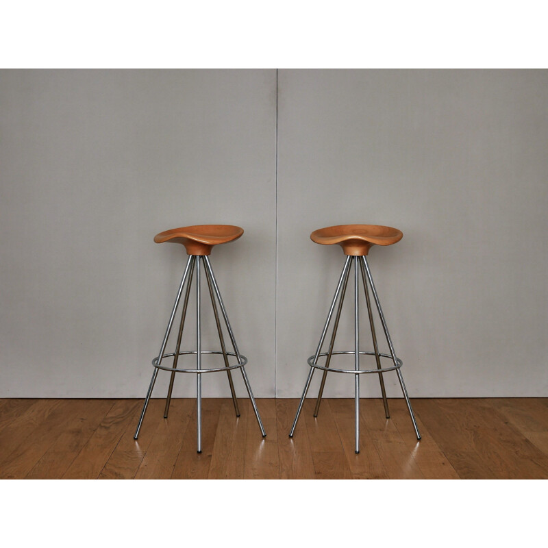 Set of 2 vintage stools "Jamaica" by Pepe Cortes for Amat