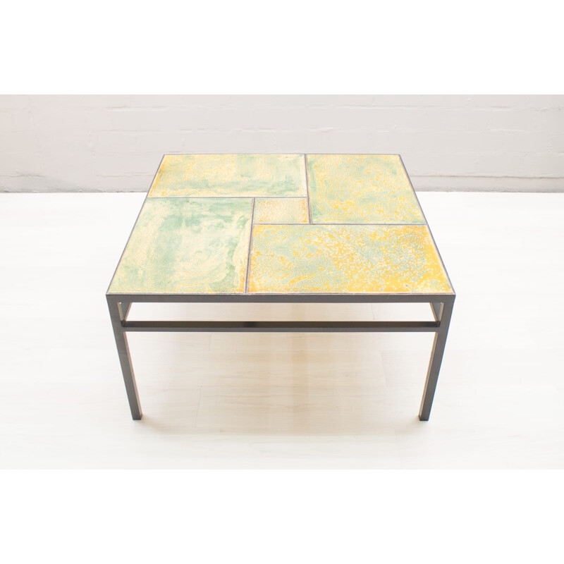 Vintage ceramic coffee table by Max Söllner, Germany 1950