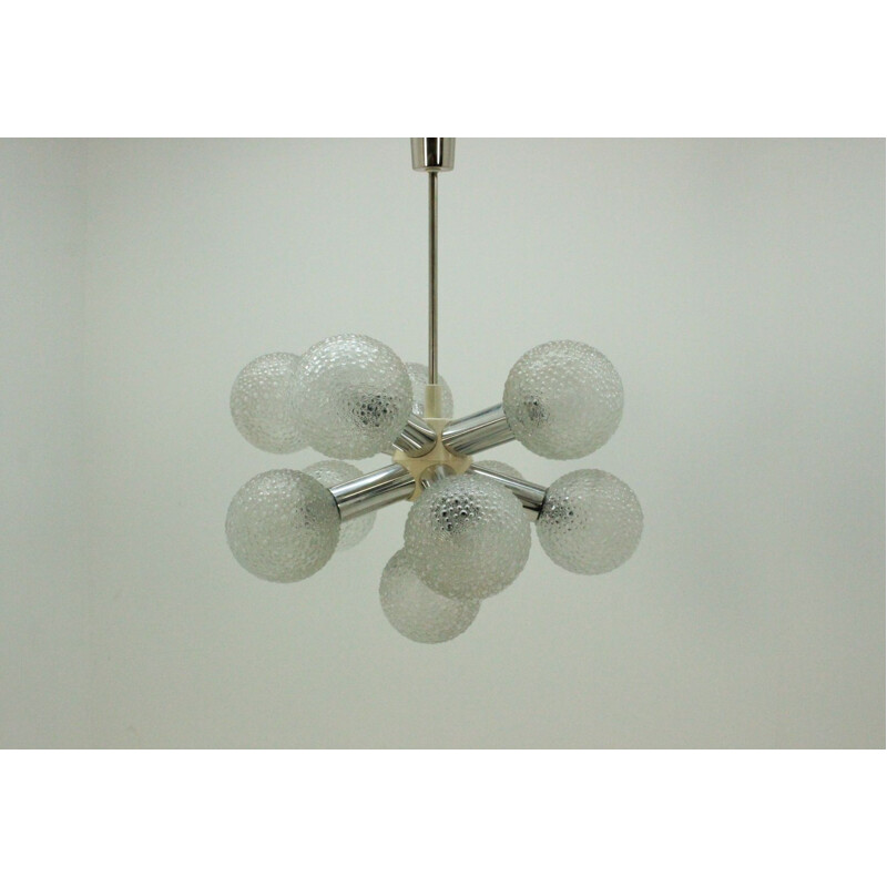 Lampadario tedesco vintage "Sputnik" di VEB