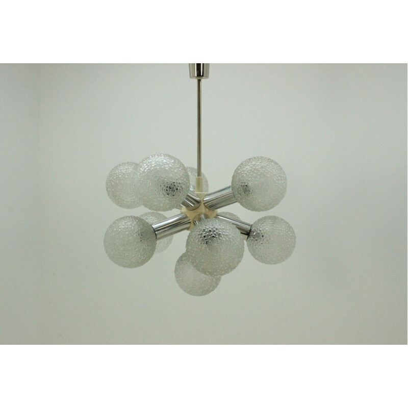 Vintage German chandelier "Sputnik" by VEB