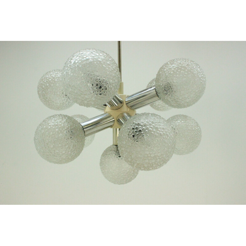 Vintage German chandelier "Sputnik" by VEB