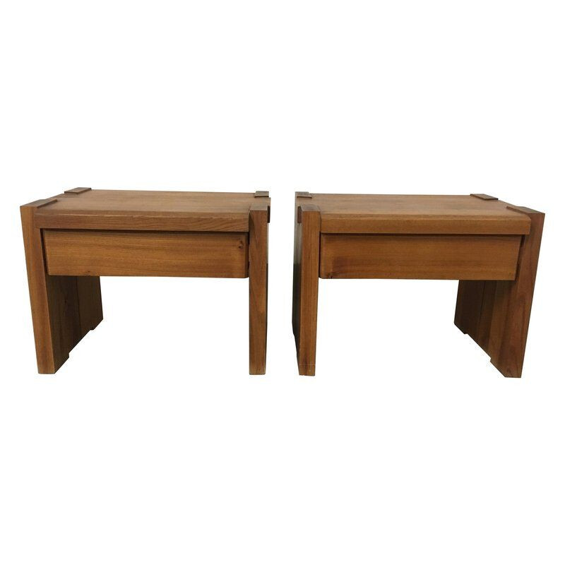 Pair of vintage T38 nightstands by Pierre Chapo