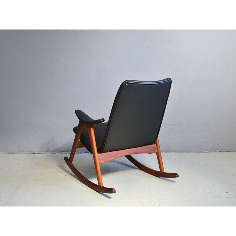 Rocking chair vintage par Louis van Teeffelen pour Webe