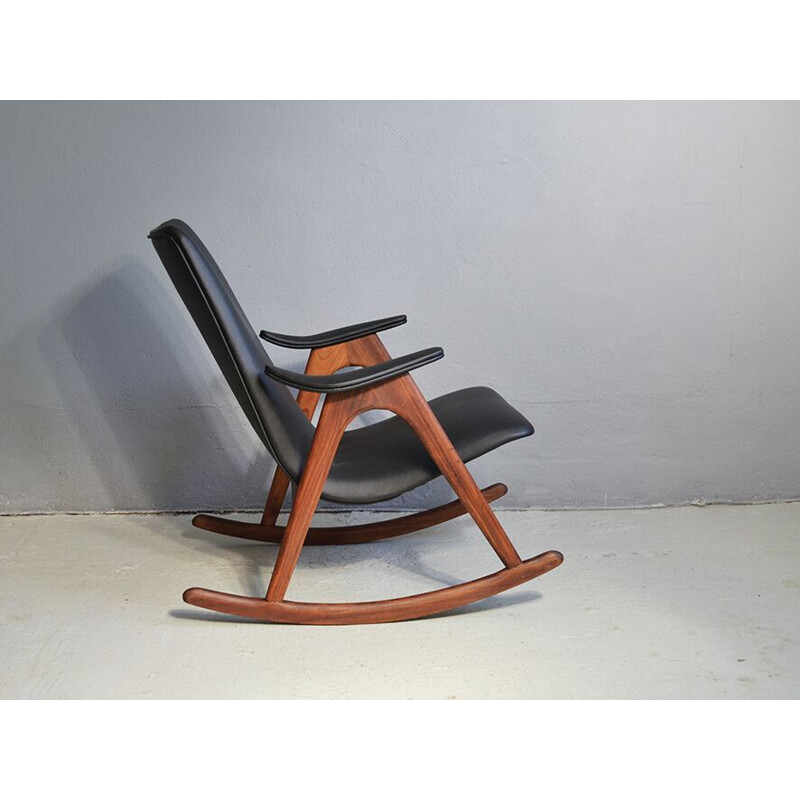 Vintage rocking chair by Louis van Teeffelen for Webe