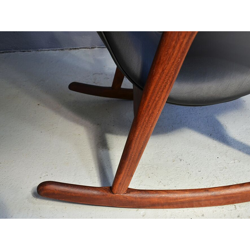 Rocking chair vintage par Louis van Teeffelen pour Webe