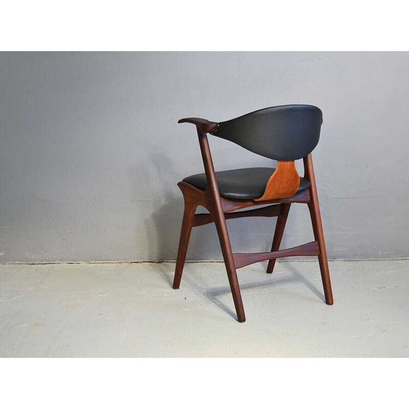 Vintage black chair by Louis van Teeffelen for AWA