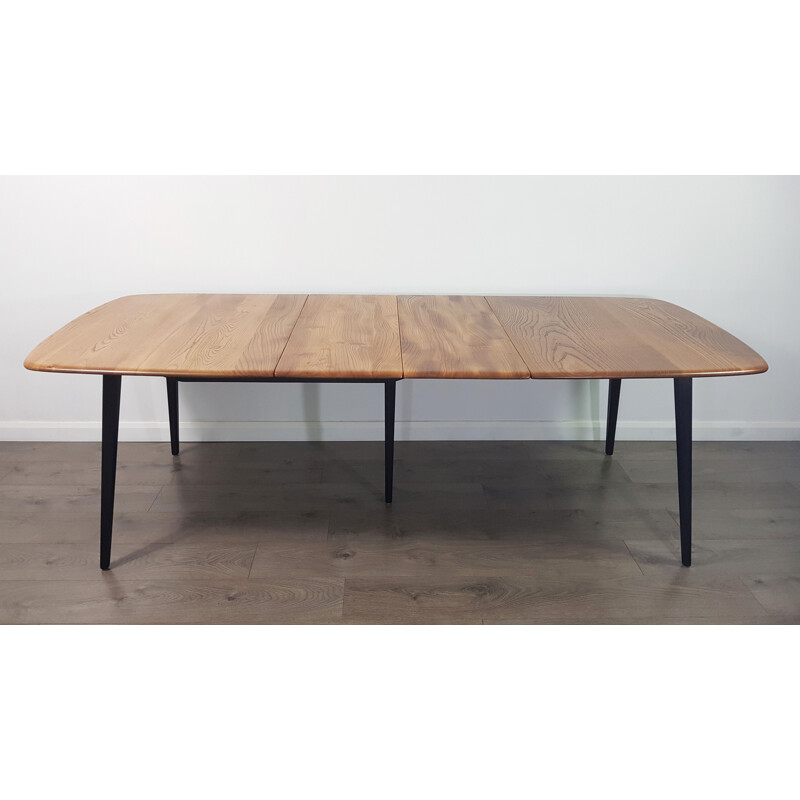 Vintage extending dining table in elm by Lucian Ercolani for Ercol