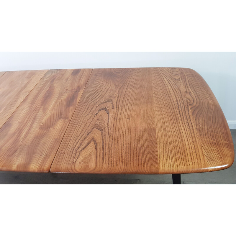 Vintage extending dining table in elm by Lucian Ercolani for Ercol