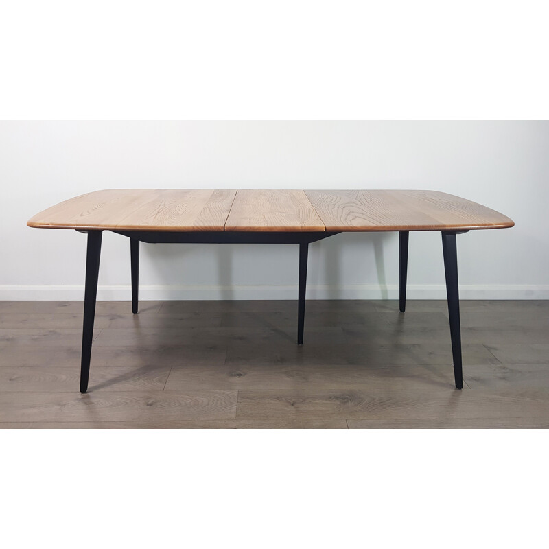 Vintage extending dining table in elm by Lucian Ercolani for Ercol