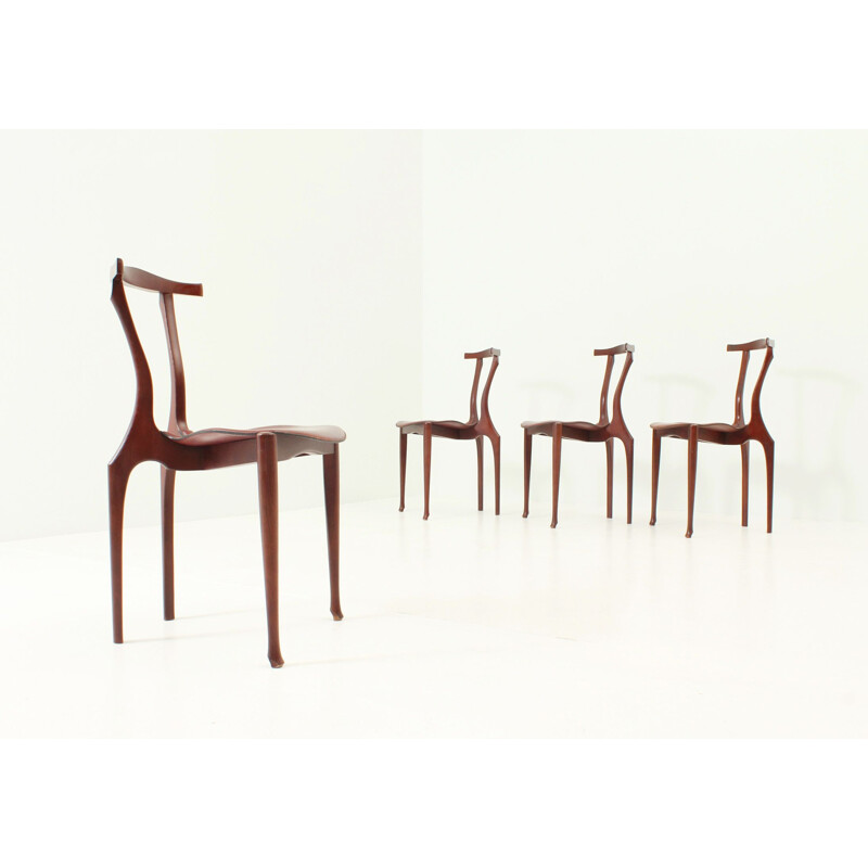 Set of 4 Gaulino chairs by Oscar Tusquets for Carlos Jané