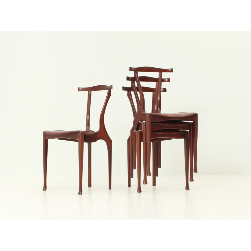 Set of 4 Gaulino chairs by Oscar Tusquets for Carlos Jané