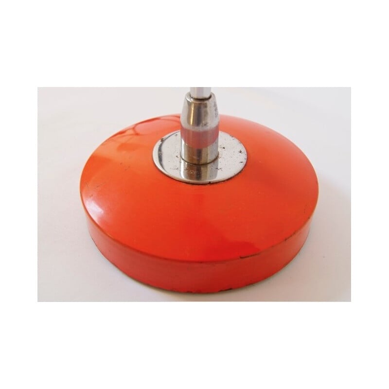 Desk lamp in orange lacquered metal and plexiglas - 1960s