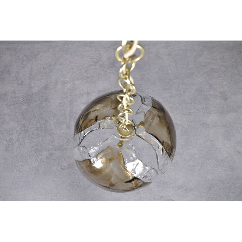 Vintage Murano glass pendant light by Kaiser