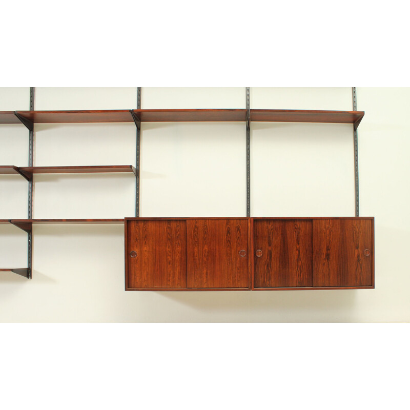 Vintage shelving system in rosewood by Kai Kristiansen