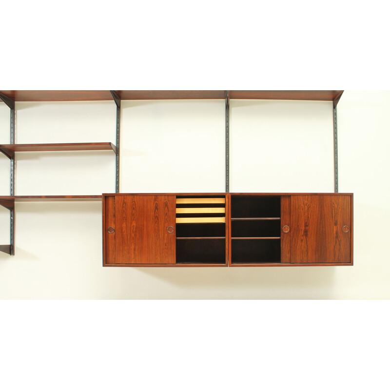 Vintage shelving system in rosewood by Kai Kristiansen