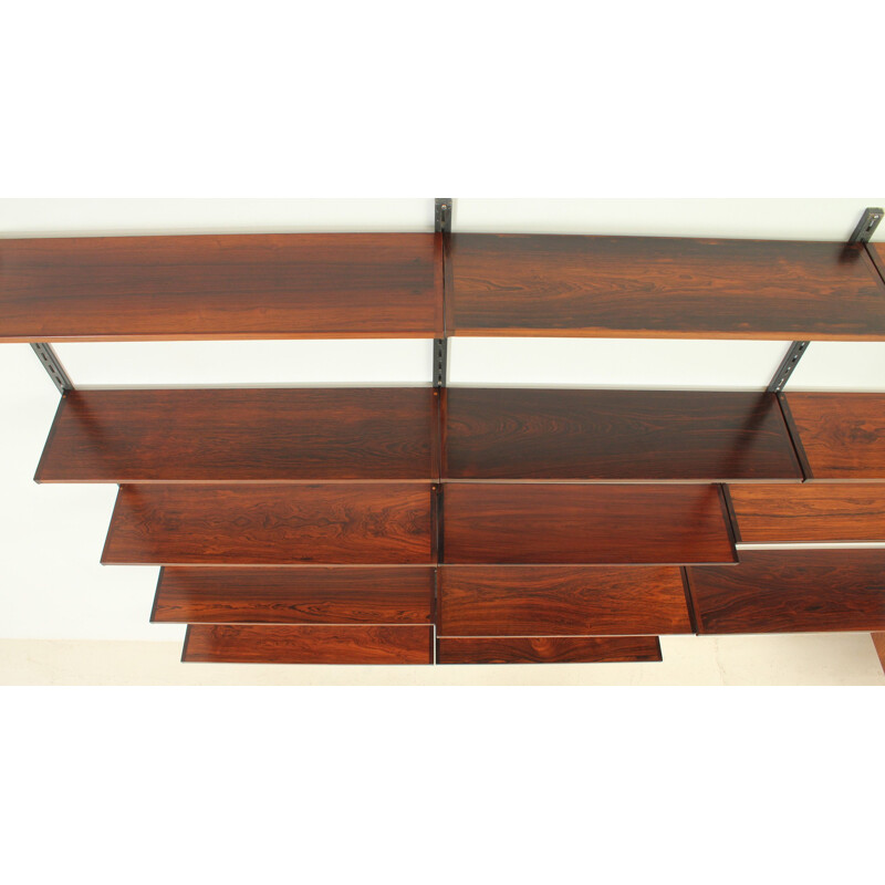 Vintage shelving system in rosewood by Kai Kristiansen