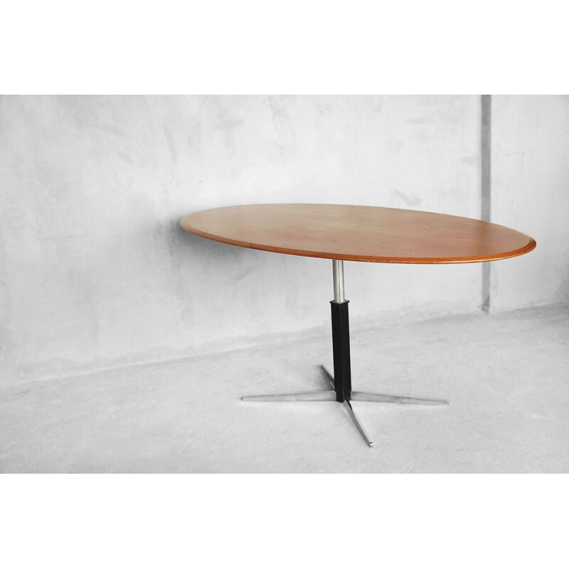 Vintage oval table by J.M. Thomas for Wilhelm Renz