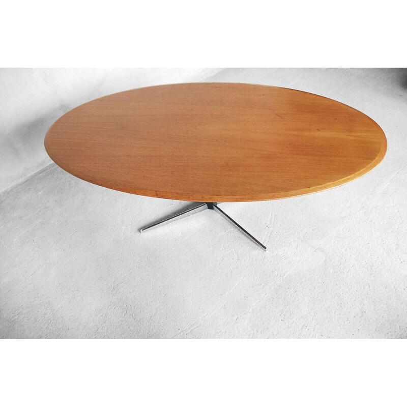 Vintage oval table by J.M. Thomas for Wilhelm Renz