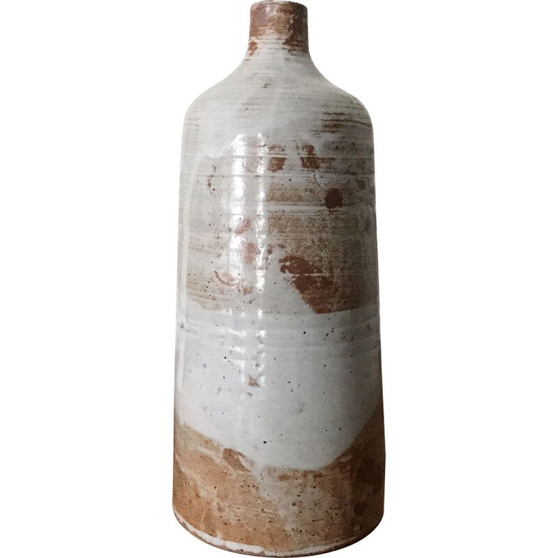 Vintage vase "Soliflore" in ceramic by Eugène Lion
