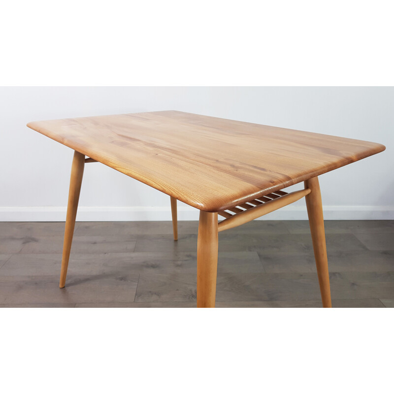 Table vintage en orme par Lucian Ercolani pour Ercol