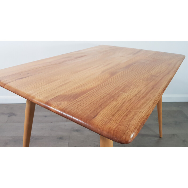 Vintage table in elm by Lucian Ercolani for Ercol