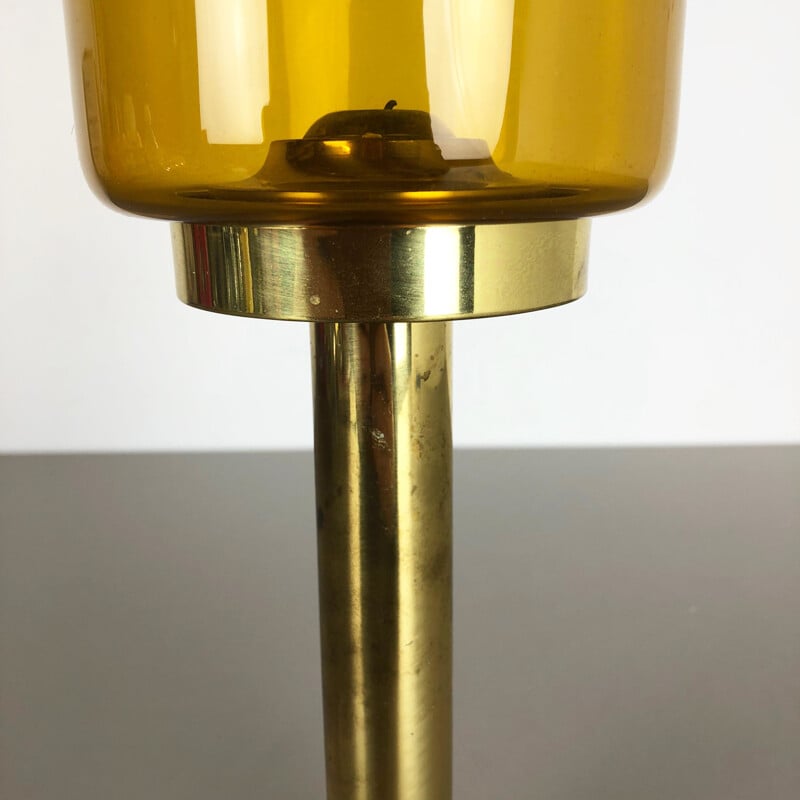 Vintage solid metal candlestick in brass by Hans Agne Jakobsson, Sweden 1950