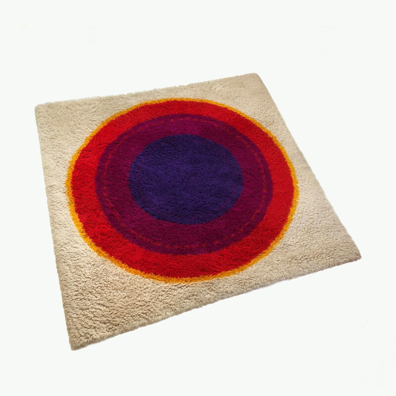 Tapis danois vintage en laine par Hojer