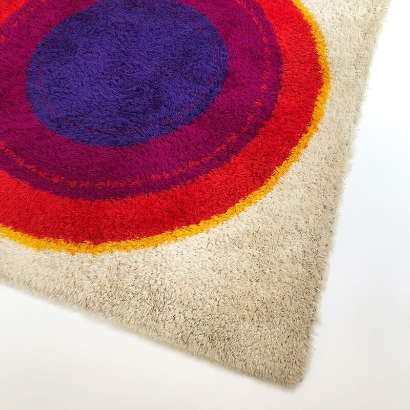 Tapis danois vintage en laine par Hojer