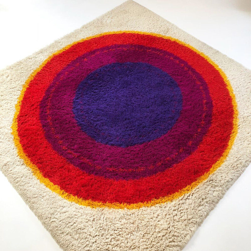 Vintage Danish carpet in wool by Hojer