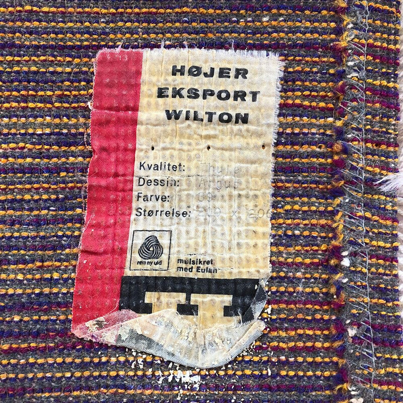 Vintage Danish carpet in wool by Hojer