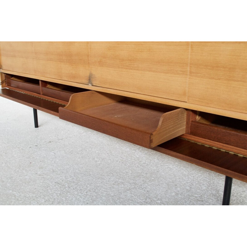 Vintage elm sideboard by Gerard Guermonprez