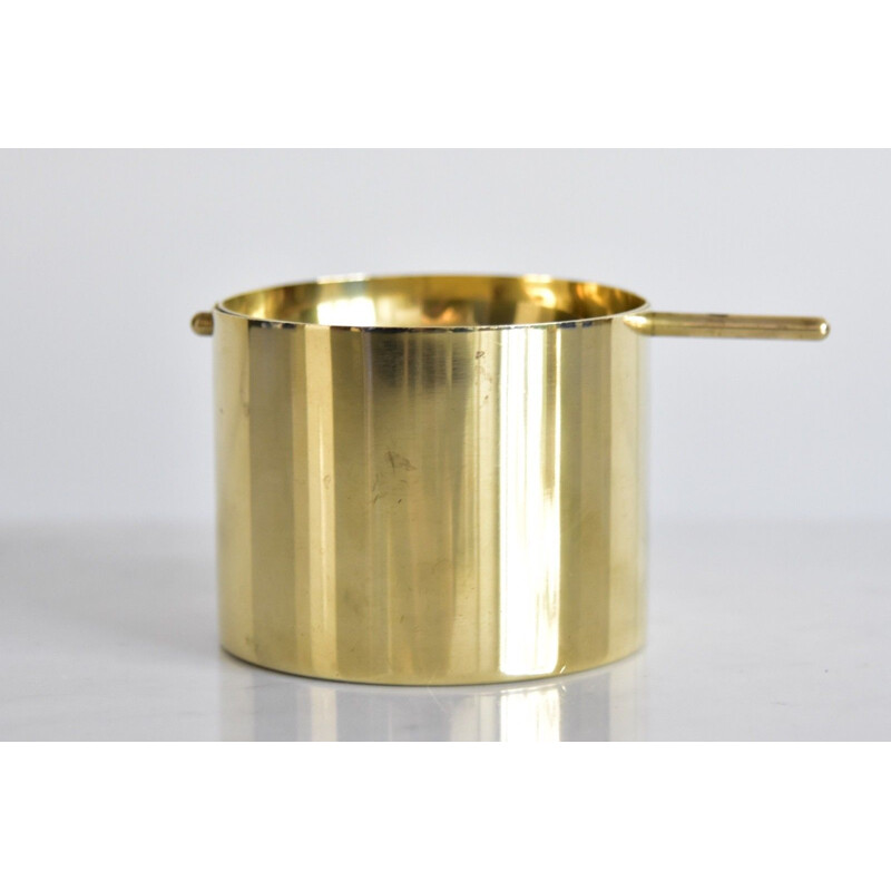 Vintage golden ashtray by Arne Jacobsen