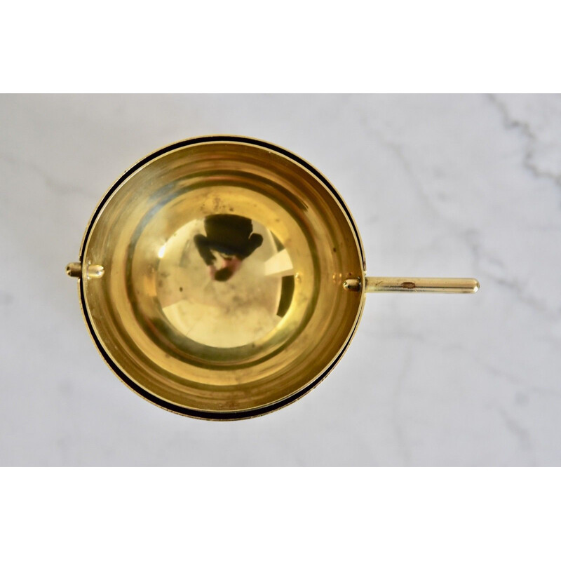 Cendrier doré vintage par Arne Jacobsen