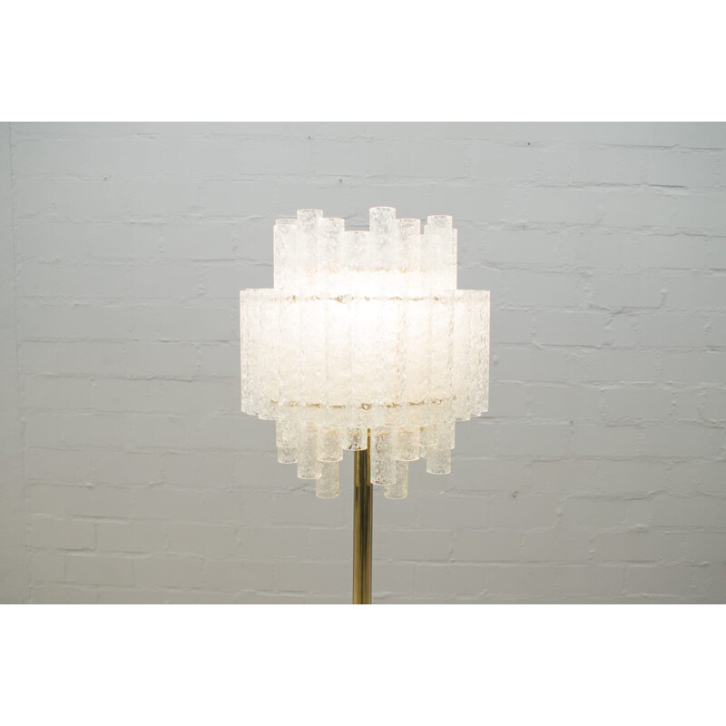 Vintage gold floor lamp by Doria Leuchten