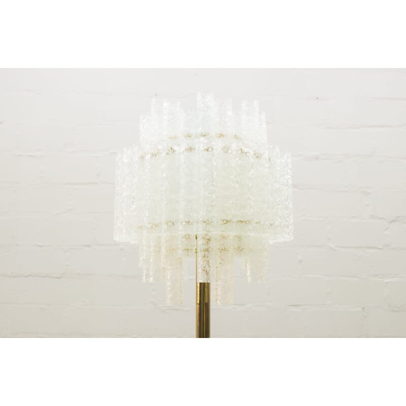 Vintage gold floor lamp by Doria Leuchten