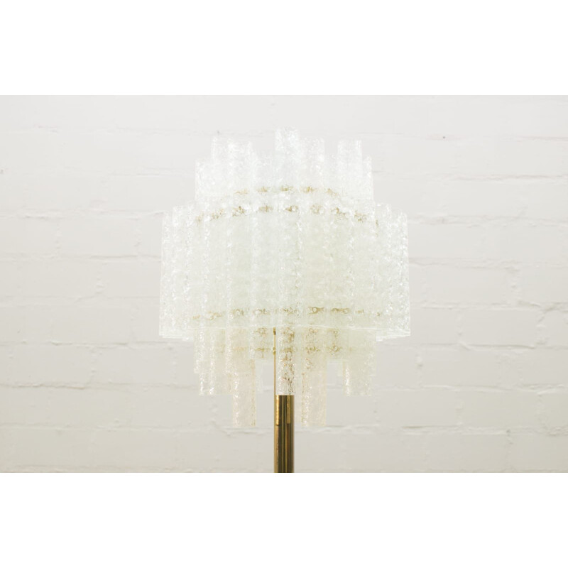 Vintage gold floor lamp by Doria Leuchten