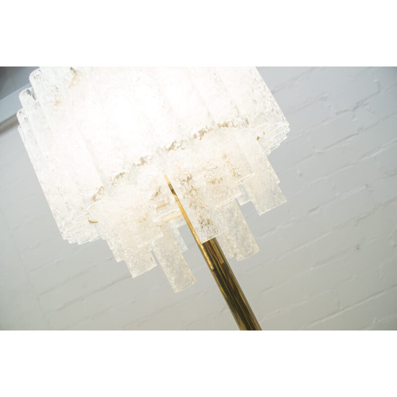 Vintage gold floor lamp by Doria Leuchten