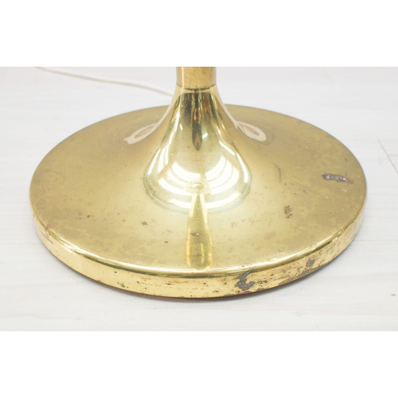 Vintage gouden vloerlamp van Doria Leuchten