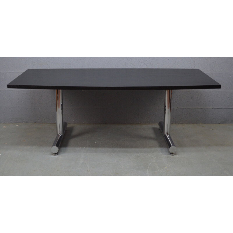 Vintage black table in ash by Tim Bates