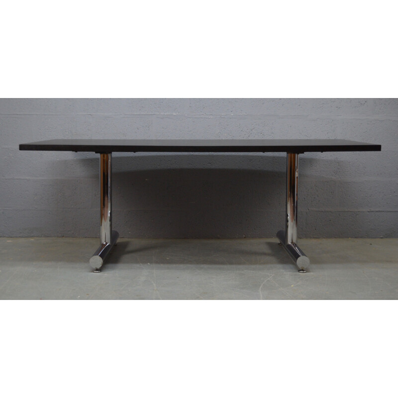 Vintage black table in ash by Tim Bates