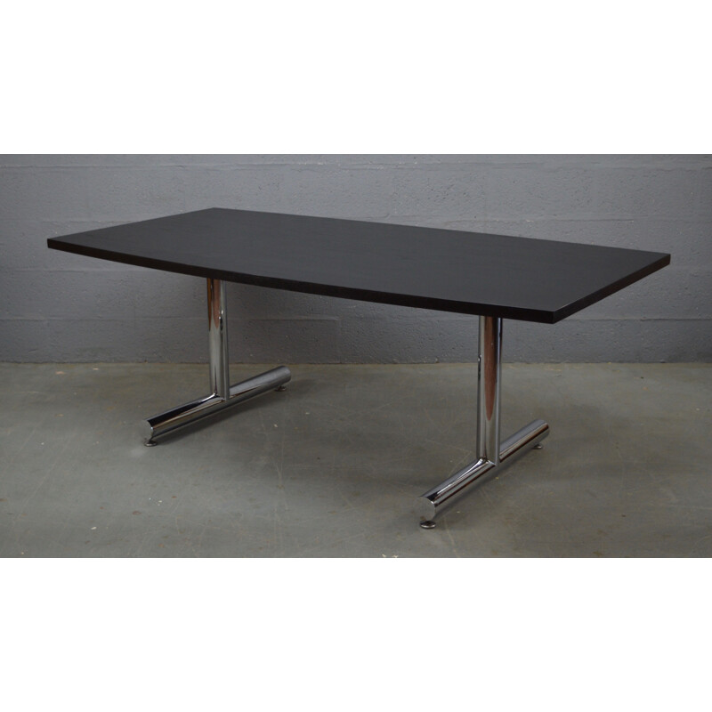 Vintage black table in ash by Tim Bates