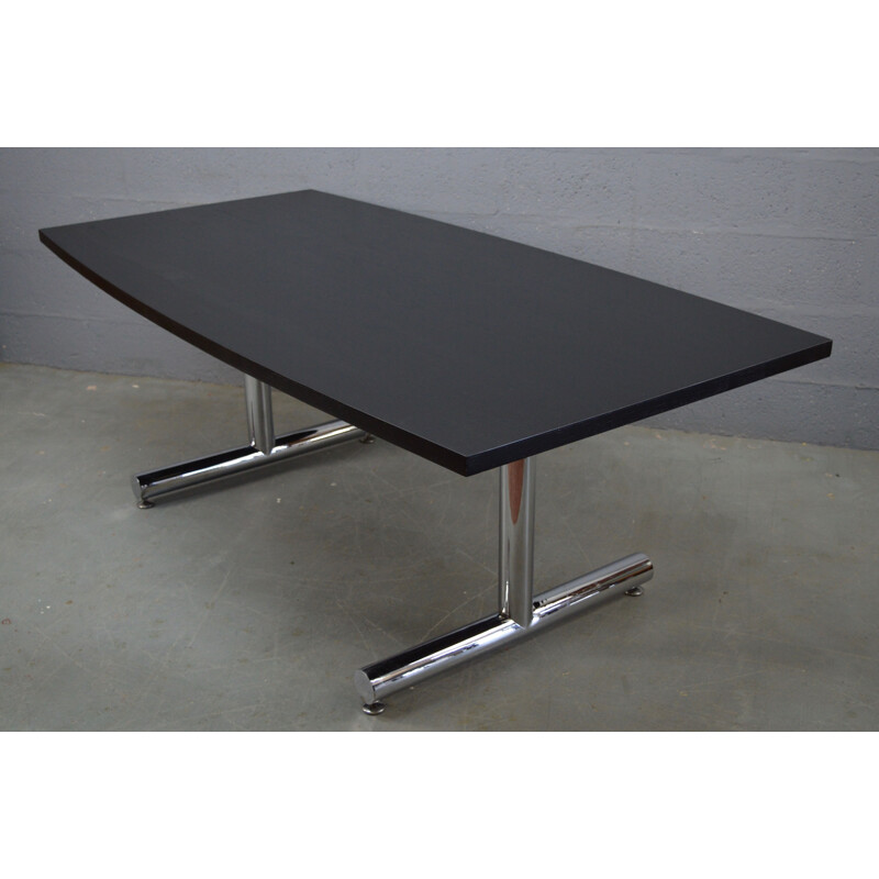 Vintage black table in ash by Tim Bates