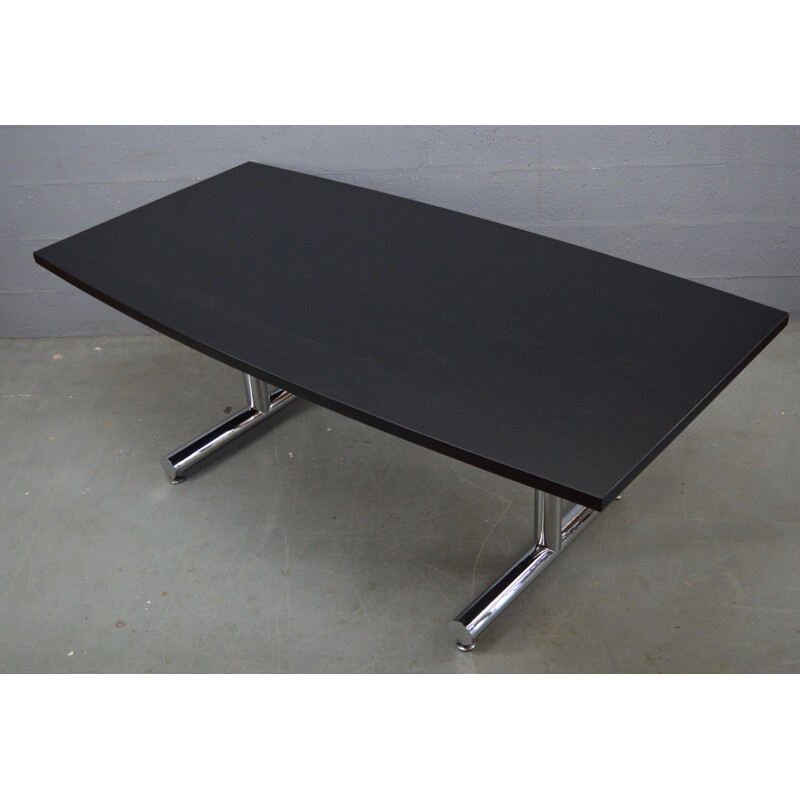 Vintage black table in ash by Tim Bates