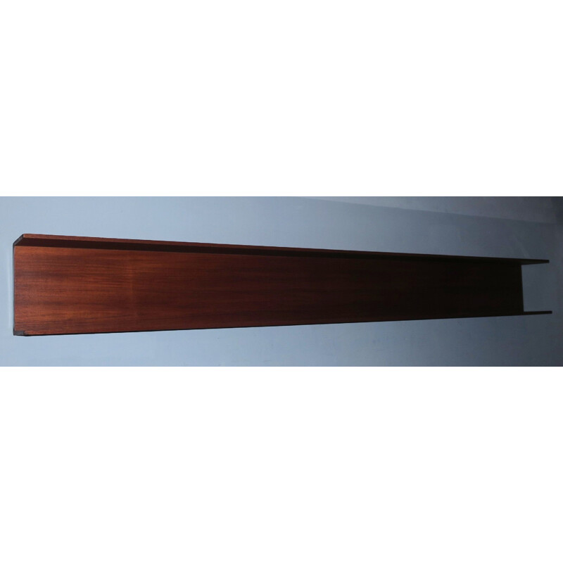 Vintage teak wall shelf by Walter Wirz